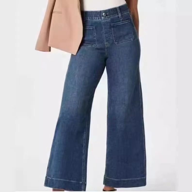 Jeans | Raven Patch Pocket Wide Leg Jeans  –  Womens Jeans Jeans