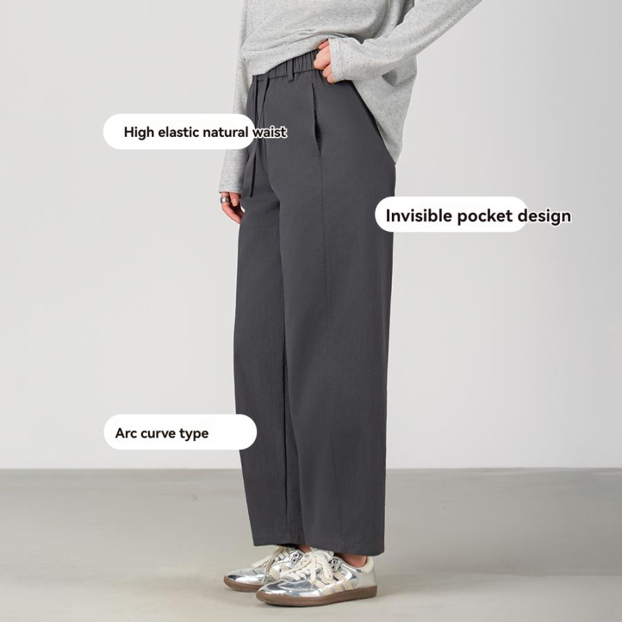 Pants | Oversized Matte Poly Wide Leg Pants  –  Womens Pants Pants