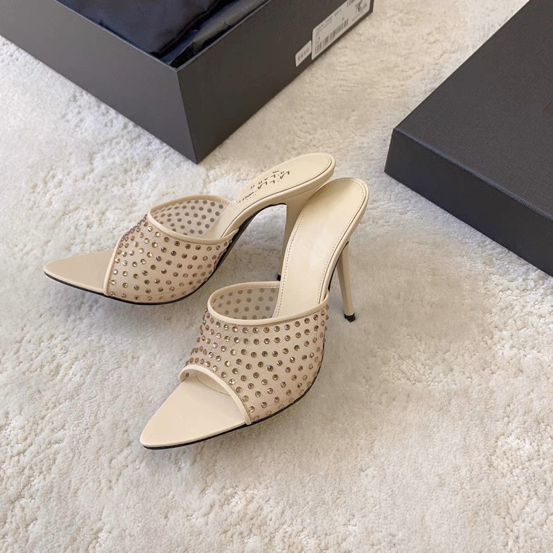 Pumps | Diamond Mesh Mules  –  Womens Pumps Pumps