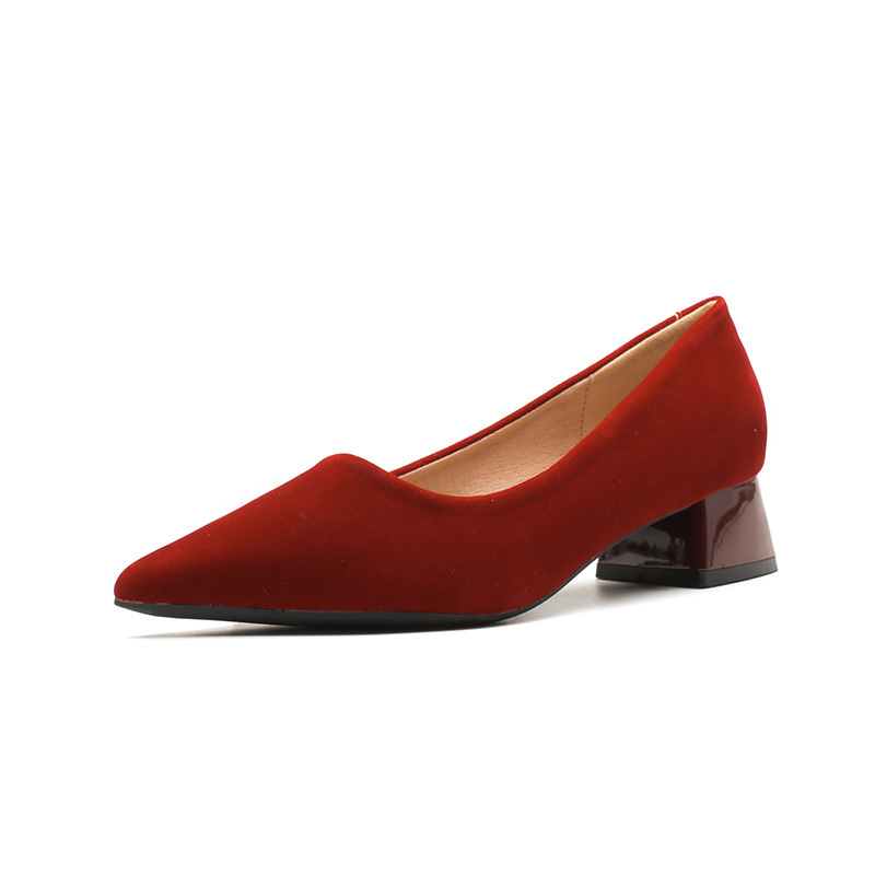 Pumps | Judi Kid Suede Leather Red Pumps  –  Womens Pumps Pumps