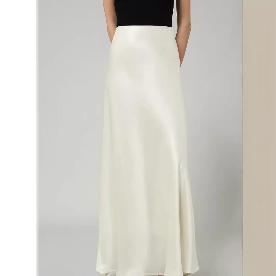 Skirts | Cracked Satin Bias Maxi Skirt  –  Womens Skirts Skirts