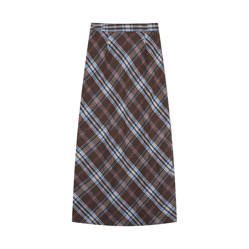 Matching Sets | Plaid Shaped Hem Skirt  –  Womens Matching Sets Matching Sets